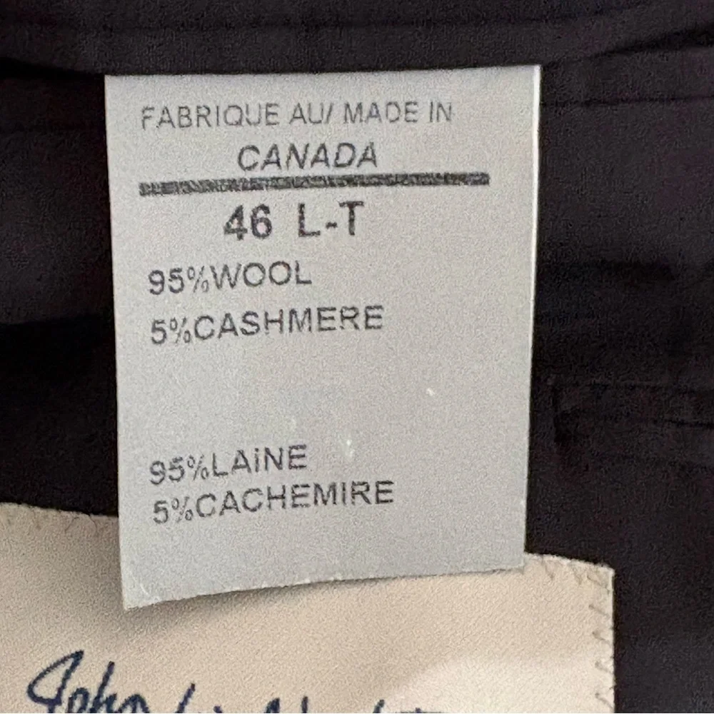 John W. Nordstrom‎ Wool Cashmere Blazer Jacket Mens 46 L-T Brown Sports Coat